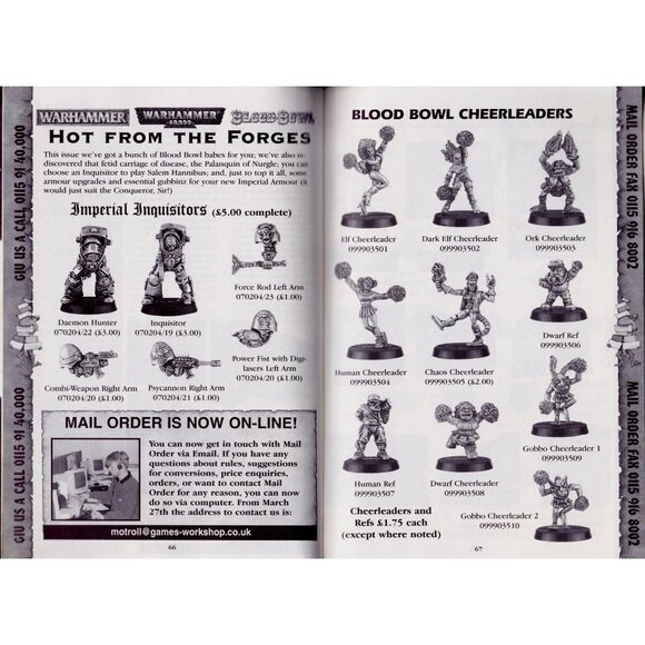 Citadel Journal #32 (1999) Warhammer Blood Bowl Nurgle WH40K Imperial Armour - Picture 6 of 10